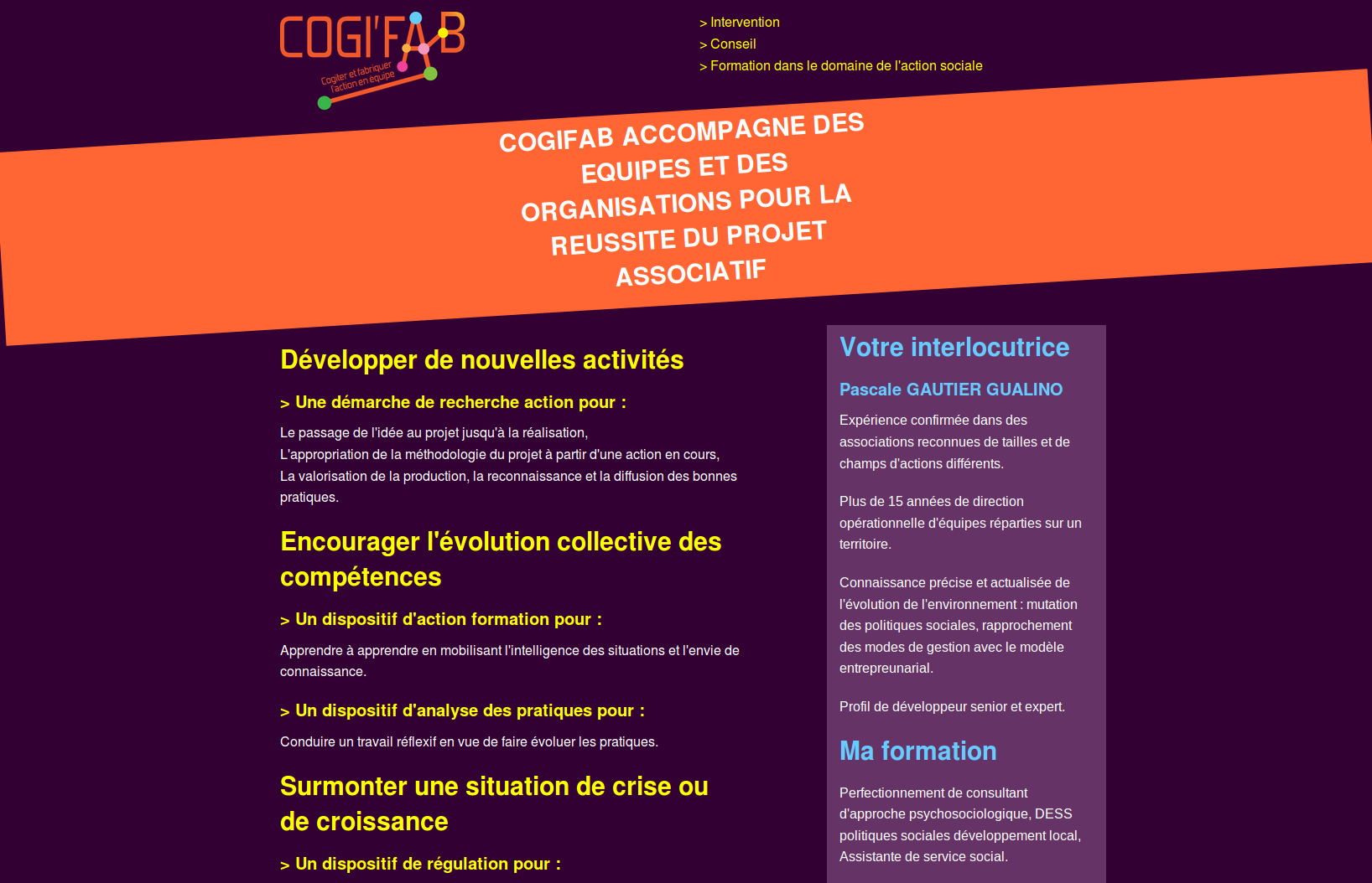 page d'accueil de cogifab.com